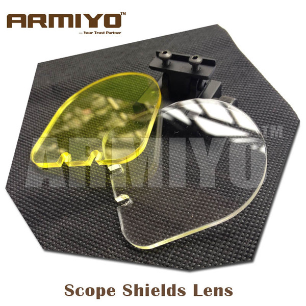 Armiyo Hunting Airsoft BB Balls Bulletproof Lens Scope Shields 20mm Rail Mount Optics Holographic Gun Sight 551 552 Shooting Protector