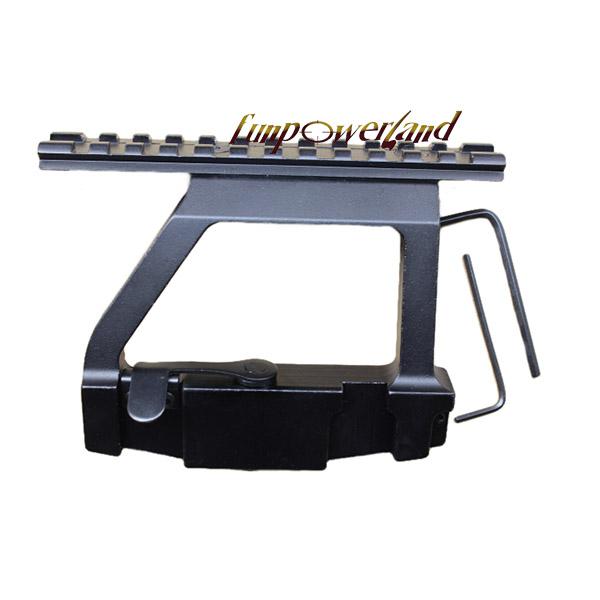 Funpowerland AK 74U Mount Quick release 20mm AK Side Rail Lock Scope Mount Base for AK 74U Rifle