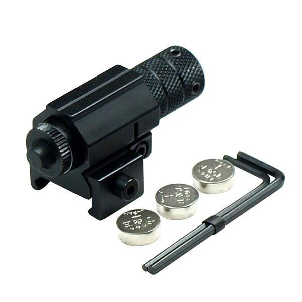 5mW Powerful Tactical Red Dot Laser Sight Aluminum Laser Sight Scope Set for Rifle Pistol Shot