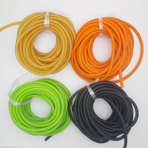 10M packed size 3060 orange color Natural rubber band latex tube pull rope the latex tubes tourniquet rope elastic rope