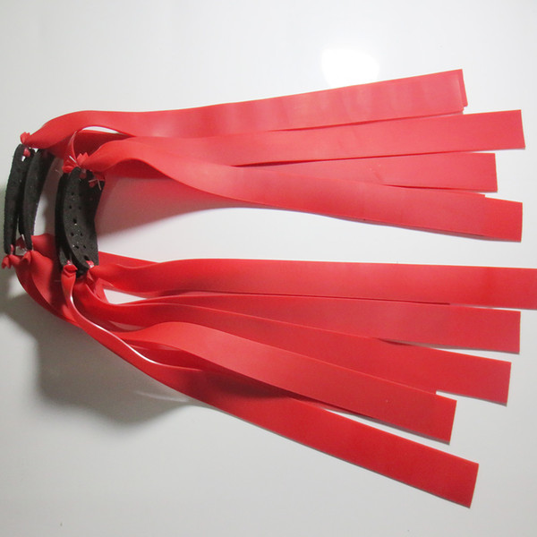 10pieces rubber band red color 0.75mm thickness quality slingshot flat rubber band slingshot latex rubber