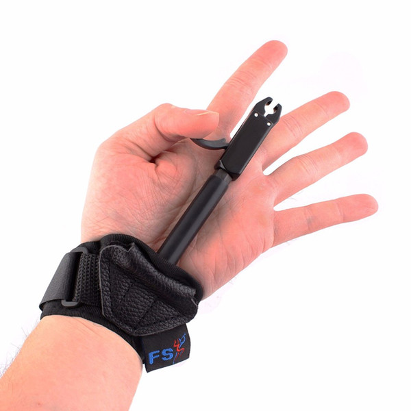 Hunting Archery Compound Bow Release Caliper Aid Strap Shooting Pro Arrow Trigger Wristband Accessories grip 180 degree