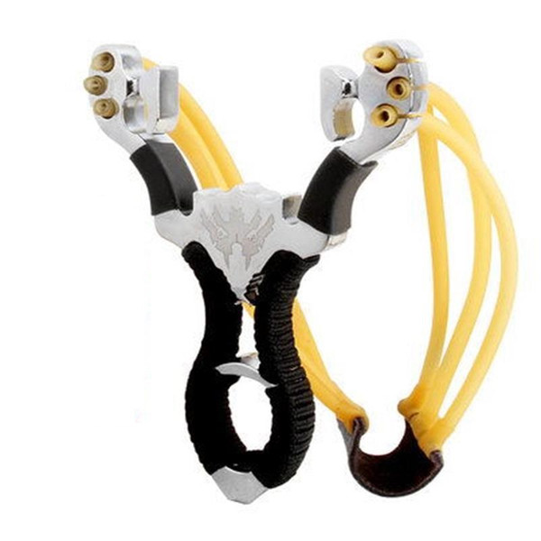 Hunting Slingshots Powerful Metal Alloy Slingshot Catapult Outdoor Marble Games Hunting Toy Wholesale Free Shipping Top Quality