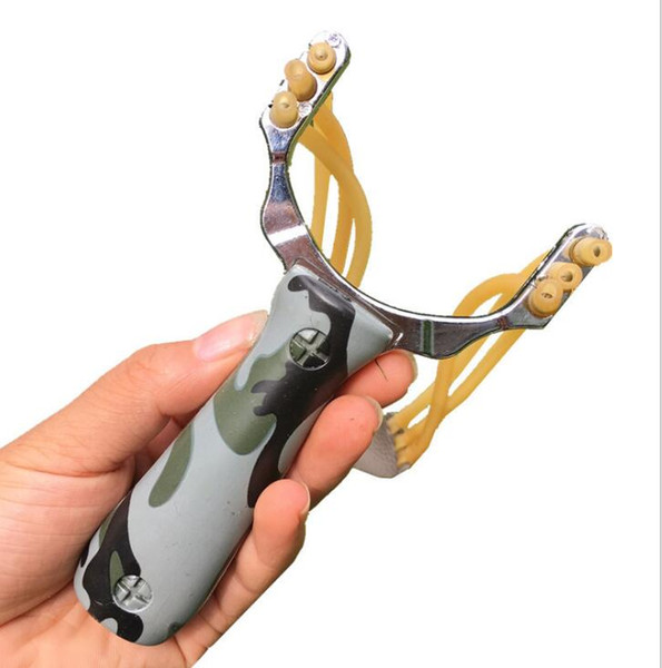 Powerful Slingshot Sling Shot Aluminium Alloy Bow Catapult Outdoor Game Hunting Camouflage Slingshot Hunt Tool Accessories