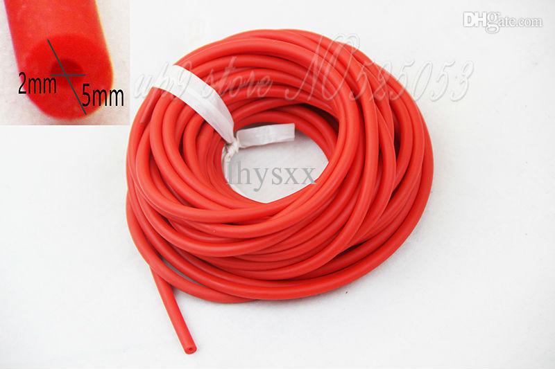 Length 10 Meters Red & Yellow & Black Rubber Latex Tube 5mm Diameter ELASTICA Bungee Slingshot Catapult Outdoor Hunting Replacement 2050
