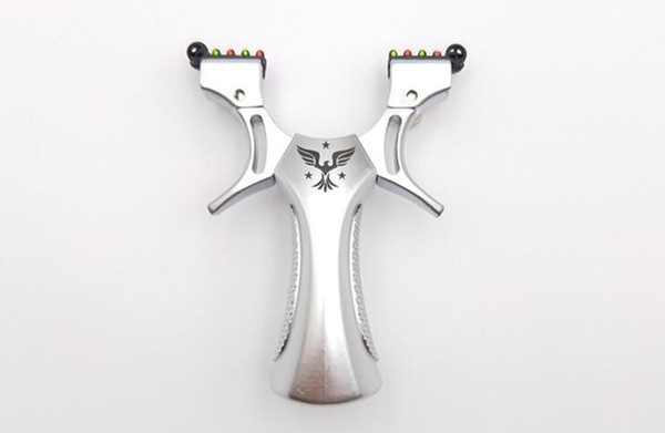 New Slingshot Zinc Alloy Slingshot Flat Skin Free Tight Adjustment Flat ABS Resin catapult Outdoor Hunting Slingshot