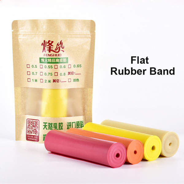 2mm Length Slingshot Rubber Band 0.5mm-1.0mm Thickness High Quality Flat Elastic Rubber Band For Hunting Catapult