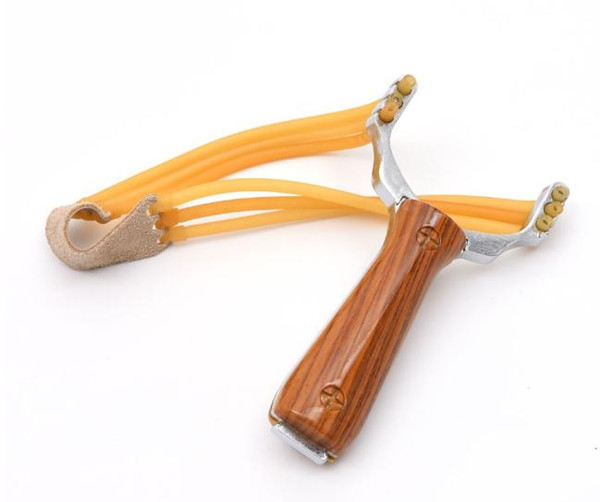 Popular Powerful Sling Shot Aluminium Alloy Slingshot Bow Catapult Outdoor Hunting Slingshot Hunting Bow Accessories