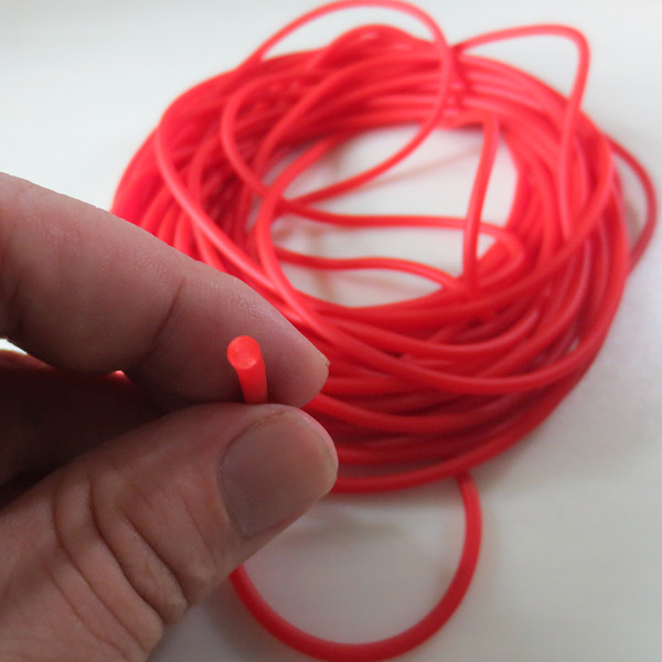 Diameter 2- 3mm solid elastic rubber line 10m rubber line for fishing traditional level round elastic rope tied line fish