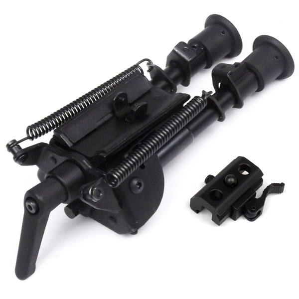 6-9 inch Harris bipod High Shockproof Swivel Tilting Bipod with adjusting Pod-lock Pivot Model Hunting Bi-pod with bipod adapter