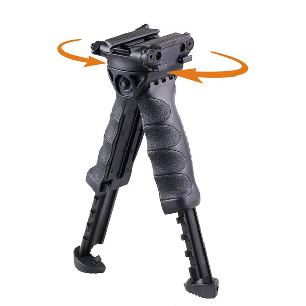 Tactical Generation 2 Vertical Rifle Rotating Hand Fore Grip Bipod Rotating Tactical Foregrip TPOD Bipod Free Shipping