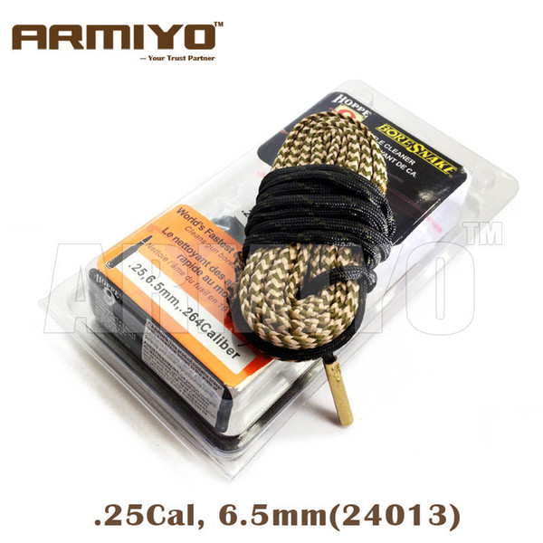 Armiyo Bore Snake 6.5mm .25 .264 Cal Gun Barrel Cleaning Tool Hunting Rifle Cleaner 24013