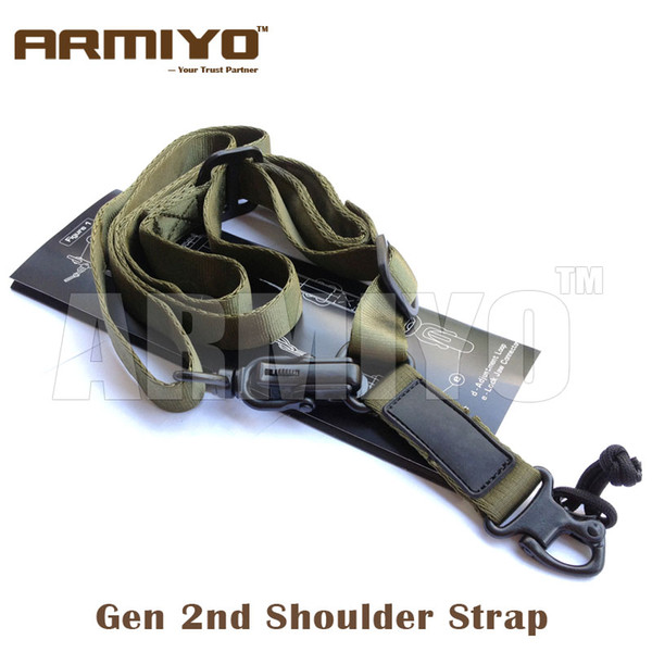 Armiyo 2nd Gen Tactical Shoulder Strap Rifle Gun Mission Sling Hunting Shooting Accessories