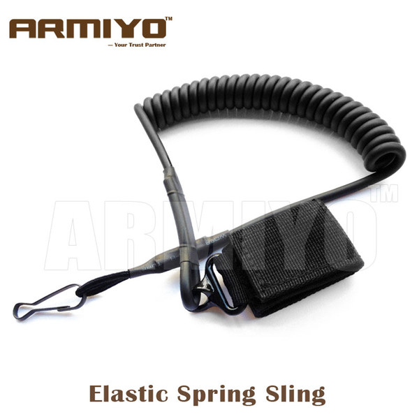 Armiyo Pistol Hand Gun Elastic Spring Sling Hunting Shooting Accessories Black Army Green Dark Earth