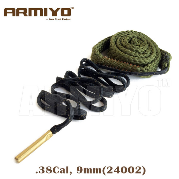 Armiyo Bore Snake .380 9mm .38 .357 Cal Pistol Hand Gun Barrel Cleaner 24002 Hunting Shooting Cleaning Kit Wholesale