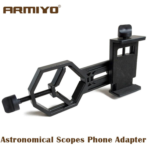 Armiyo ASPA Astronomical Scopes Phone Adapter Holder Universal Tripod Support Mount Clip Binocular Monocular Spotting Scope