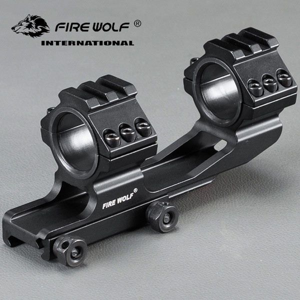 FIRE WOLF 25mm 30mm Ring Cantilever Heavy Duty Scope Mount Tactical Picatinny/Weaver Rail 20mm For Hunting