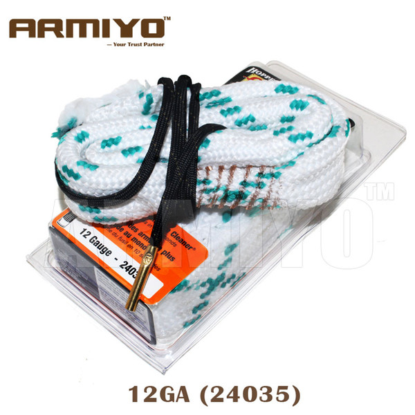 Armiyo Bore Snake Hoppe's 9 Boresnake Bronze Brush Shotgun Barrel Cleaner Rope 12GA Gauge 24035 Hunting Gun Cleaning Accessories