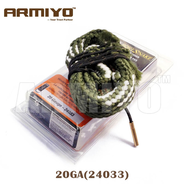 Armiyo Bore Snake Hoppe's 9 Boresnake 20GA Gauge 15.6mm Shotgun Barrel Cleaner Gun Barrel Cleaning Kit Rope Brush 24033