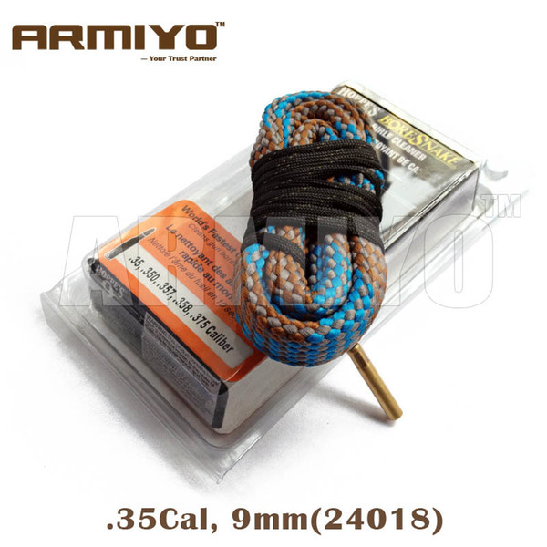 Armiyo Bore Snake .35,.350,.357,.358,.375Cal 9mm Rifle Barrel Cleaner Gun Bore Cleaning Sling 24018 Hunting Shooting Accessories