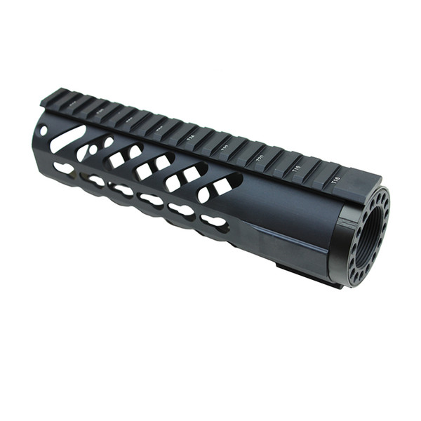 Funpowerland High quality Keymod Tactical 7'' Carbine Free Floating Handguard Mount Bracket with Detachable Rails BLACK Free Shipping