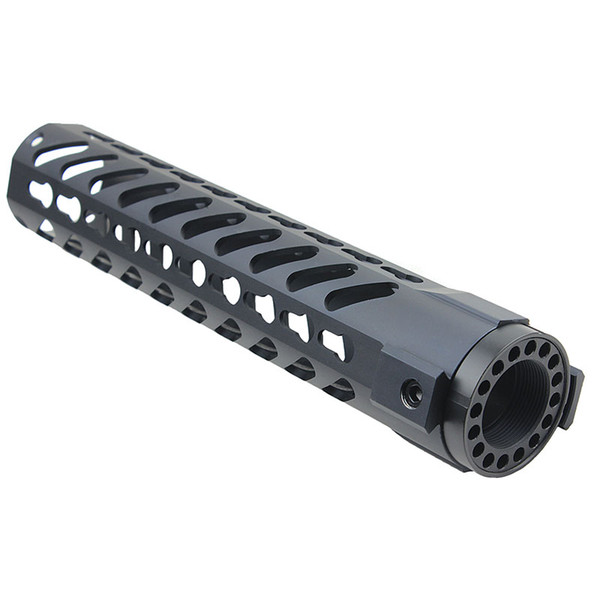 Funpowerland High quality Keymod Tactical 10'' Carbine Free Floating Handguard Mount Bracket with Detachable Rails BLACK Free Shipping