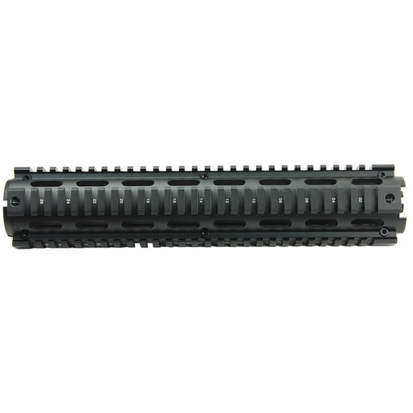 Funpowerland Long Version Generalism RIS Handguard 12 inch AR Quad Rail Scope Mount