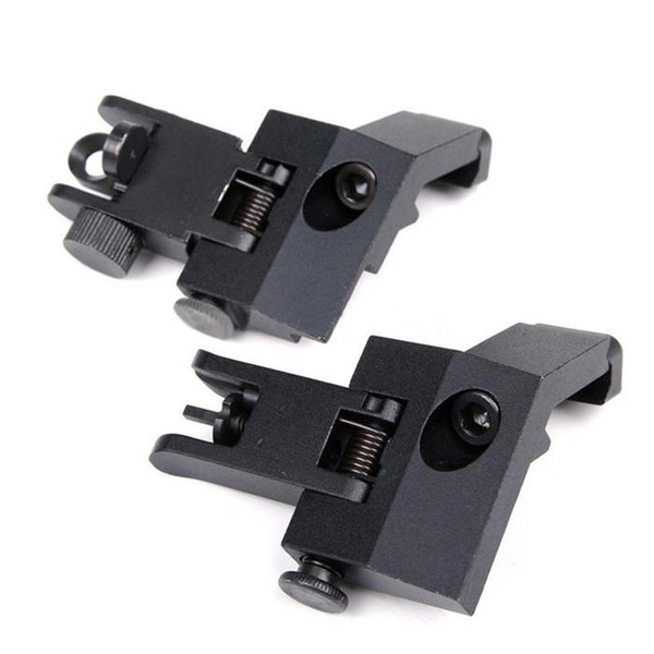 Funpowerland High quality Funpowerland Front and Rear flip up 45 Degree Rapid Transition Backup Iron Sight Free Shipping