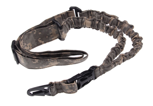 Funpowerland Adjustable Digital Camo or black Bungee Gun Sling With Tactical Single Point Gun Strap Free Shipping