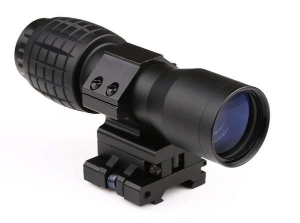 Funpowerland High quality 4X Magnifier With FTS Flip to Side Mount for Scopes Sights Free Shipping