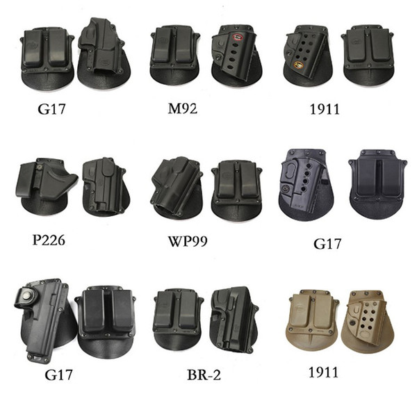 FOBUS series Tactical 1911 M92 P226 G17 USP right hand nylon magazine Paddle Holster Combo