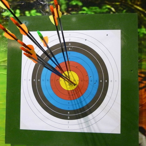 YoutubeStandard 60X60cm Full Ring Shooting Archery Target Paper Bow Arrow Set Hunting Outdoor hunting special target paper shooting training