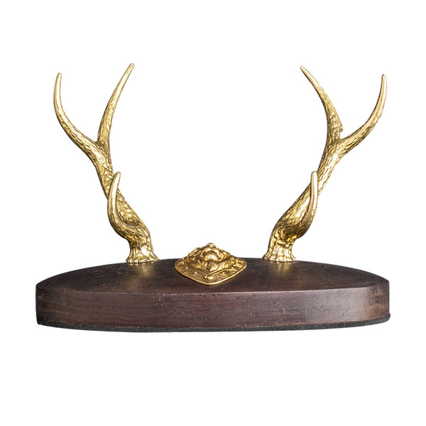 Sandalwood knife seat holder special design with Antler design exquisite box