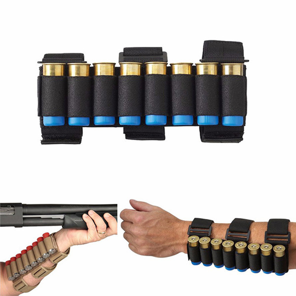 Hunting Shotgun Shell Tactical Conveyor 8 Rounds Shooters Sleeve Forearm Mag Bag Pro Shooters Airsoft 21*5cm Gun Accessories QT-5