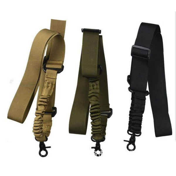 10 Pcs Nylon Adjustable Tactical single point Bungee Rifle Gun Airsoft Air Rifle Sling hunting gun Strap Shooting Accessories j2