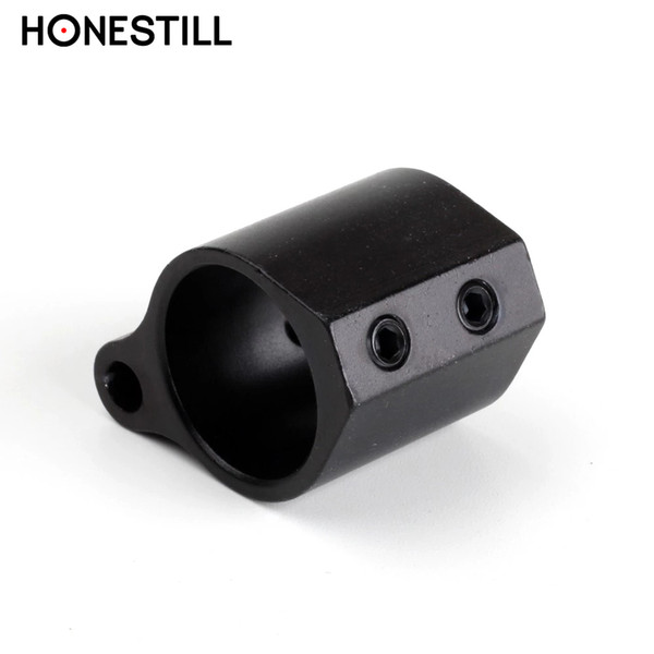 HONESTILL Tactical Micro AR15 Gas Block Barrel Mount with Roll Pin Set Screws 0.750 Inch internal Diameter For M4/AR15 Hunting Accessories