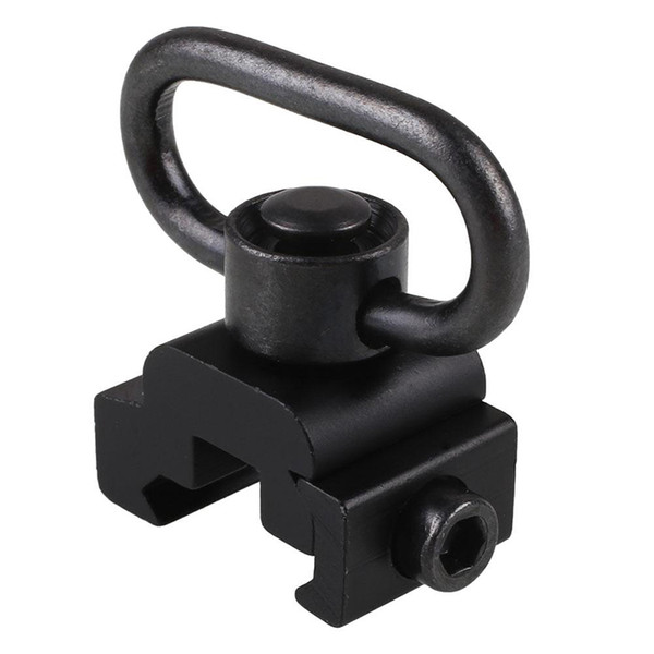 Heavy Duty Quick Release Detach Push Button Sling Swivel Adapter Set Picatinny Rail Mount Base 20mm Connecting Sling Ring