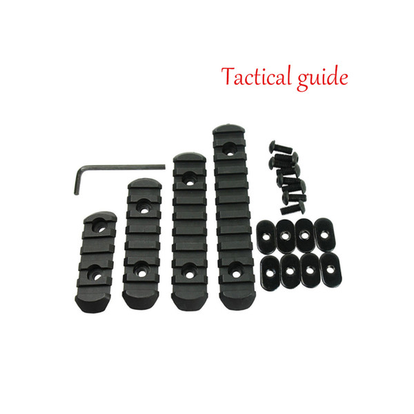 HONSENE -Good Quality 4-Piece Rail Set For MP PTS M-O-E Handguard Black/Dark Earth .Tactical guide