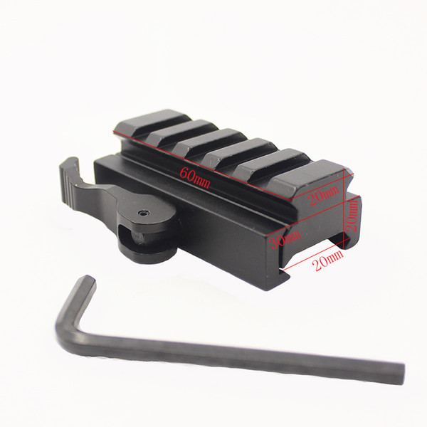 Alone Fire Tactical Riser Mount Quick Detach Double Rail 21mm Standard Picatinny Rail For Hunting Rifle Airsoft