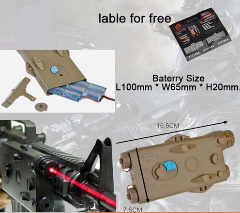 Tactical Airsoft AN/P EQ-2 Battery Case Red laser Version No function P EQ box EX426