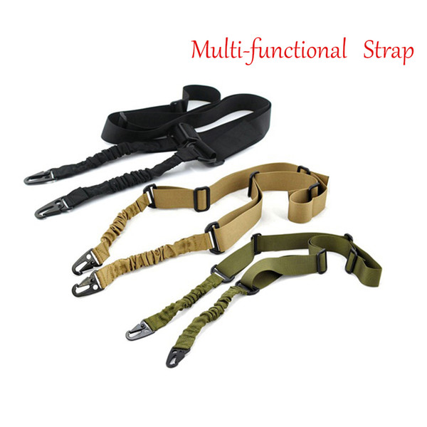 1.4m Nylon Multi-function Adjustable Two Point Tactical Rifle Sling Hunting Gun Strap Outdoor Airsoft Mount Bungee System Kit