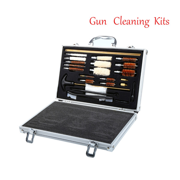 Universal Hunting Pistol Rifle Pistol Handgun Shotgun Cleaner Gun Cleaning Kit Convenient With Case Box Hunting Accessories -Gun cleaning ki