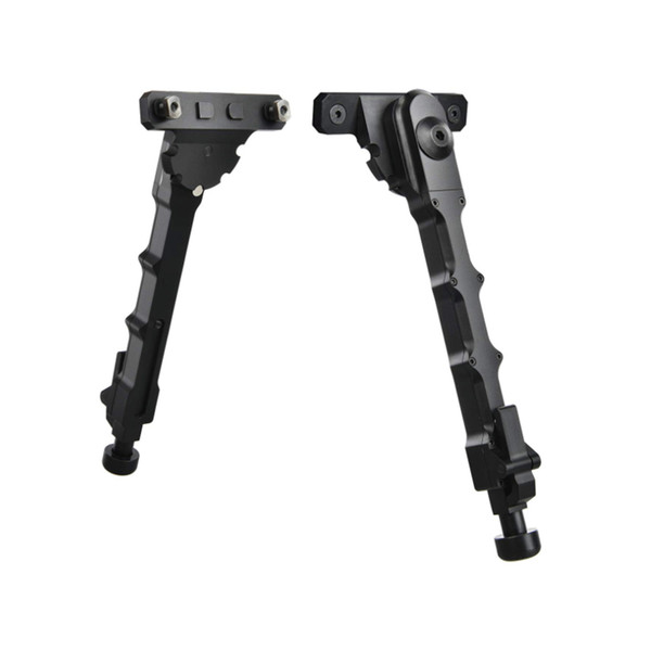 Hunting Rifle Bipod Bolt Action V9 Split Bipod fit 20mm Picatinny Rail Tactical Aluminum Rubber Feet 5 Placement Angle(Free home delivery)