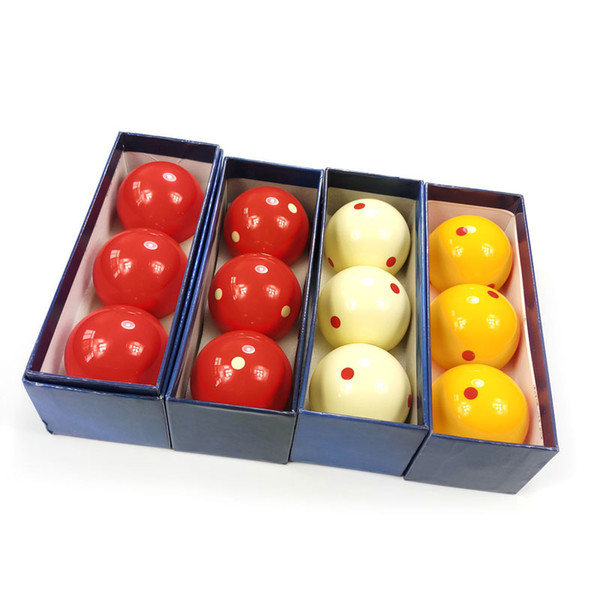 3pcs in pack Carom balls 61.5mm 4different colors optional Resin Billiards carom balls High quality