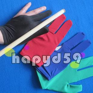 elasticity snooker pool billiards cue gloves billiards three finger glove 8 balls 9balls gloves