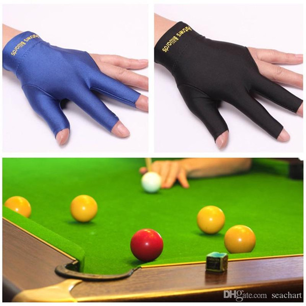 New Quality Spandex Snooker Billiard Cue Glove Pool Left Hand Open Three Fingers Accessory Fitness Accessories NY087