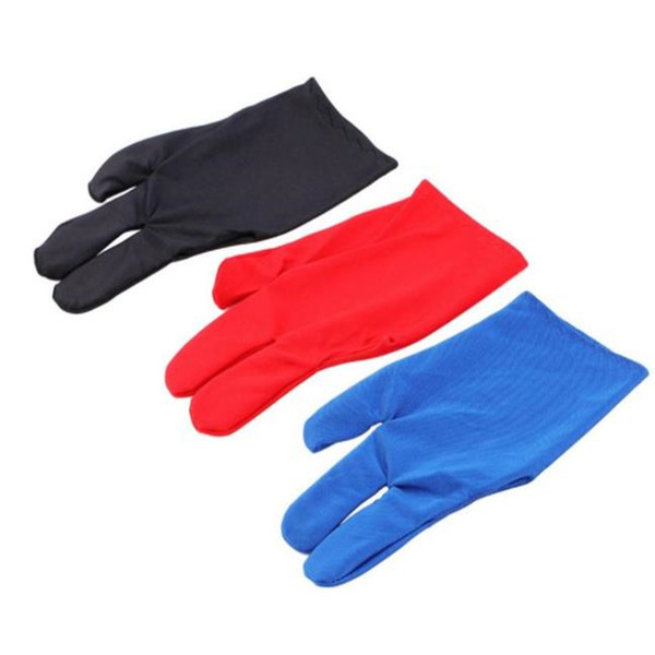 Durable Nylon 3 Fingers Glove for Billiard Pool Snooker Cue Shooter Black 2018122209