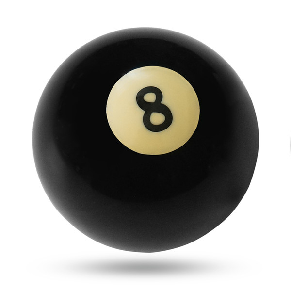 1 PCS Pool Cue Ball Eight Billiard Ball Black Cue 57.2MM / 52.5MM Billiard Equipment Pool Table Training