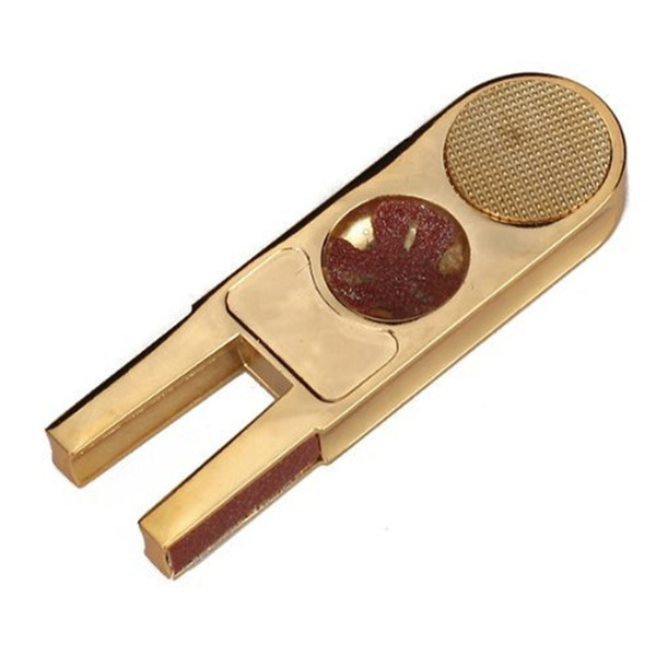 Wholesale- 1pcs Gold U-Shaped Pool Cue Tip Scuffer Burnisher