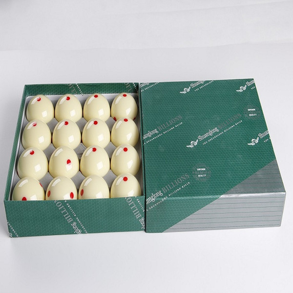 57.2mm six dot billiard cue ball pool ball set 16 pcs